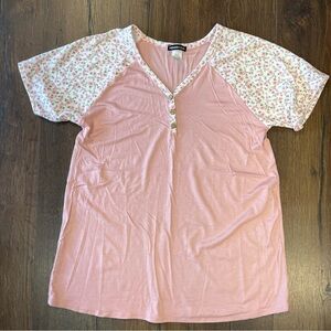 Hemish USA SS pink Shirt SZ MED